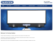 Tablet Screenshot of fairviewoutdoor.com